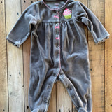 Cupcake Button Up Pajama | 3-6 mo | Carter's