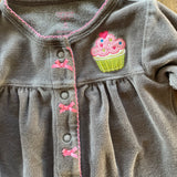 Cupcake Button Up Pajama | 3-6 mo | Carter's