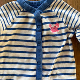 Blue Stripe Romper | 3-6 mo | Carter's