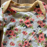 Flowers Long Sleeve Onesie | Chick Pea