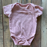 Pink Short Sleeve Onesie | 6-9 mo | Chick Pea