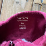 Maroon Flowers Zip Up Pajama | 6-9 mo | Carter's