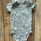 Dino Short Sleeve Onesie | 6-9 mo | Carter's