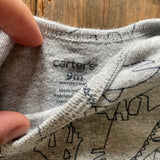 Dino Short Sleeve Onesie | 6-9 mo | Carter's
