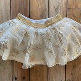 White Snowflakes Skirt | 3-6 mo