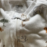 Safari Zip Up Pajama | 6-9 months | Carter's