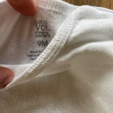 Plain White Onesie | 6-9 months | Carter's