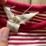 Organic Red Striped Romper | 6-9 months | Gap