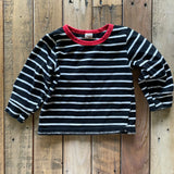 Black Striped Long Sleeve | 6-9 months