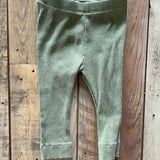 Green Ribbed Leggings | 6-9 months | Old Navy