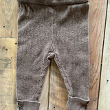 Ribbed Brown Leggings | 3-6 mo | Zara