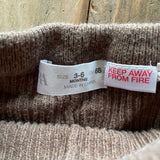 Ribbed Brown Leggings | 3-6 mo | Zara