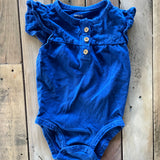 Cobalt Blue Flutter Sleeve Onesie | Carter's