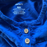 Cobalt Blue Flutter Sleeve Onesie | Carter's
