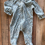 Blue Polka Dots Zip Up Pajama | Tahari