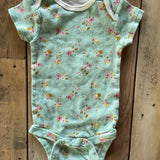 Blue Flower Garden Short Sleeve Onesie | Gerber