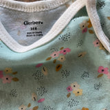 Blue Flower Garden Short Sleeve Onesie | Gerber