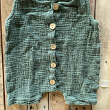 Green Muslin Overall | Unbranded