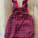 Checkered Overall Dress | 6-9 mo | Carter's
