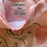 Striped Elephants Short Sleeve Onesie | Carter's