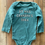 Grandpa's Idea Onesie | 6-9 mo | Carter's
