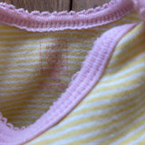 Yellow and Pink Giraffe Onesie | 0-3 mo