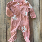 Pink Flowers Wrap Up Snap Pajama | Carter's