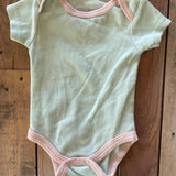 Blue & Pink Short Sleeve Onesie | Kyle & Deena