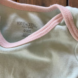 Blue & Pink Short Sleeve Onesie | Kyle & Deena