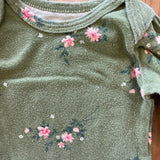 Green Flower Onesie | 0-3 mo | Bundles Baby
