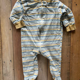 Striped Zip Up Pajama | 6-9 mo | Gerber