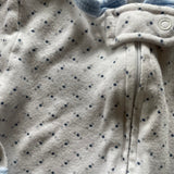 Polka Dots Zip Up Pajama | 6-9 mo | PS