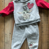 All I Need is Love Two Piece Sweat Set | 6-9 mo | Disney