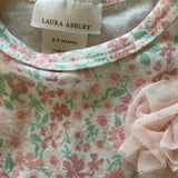 Spring Flower Flutter Shoulder Short Sleeve Onesie | Laura Ashley