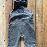 Grey Overalls | 6-9 mo | Mori