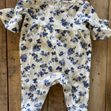 Blue Ornate Flower Romper | Janie + Jack
