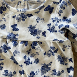 Blue Ornate Flower Romper | Janie + Jack