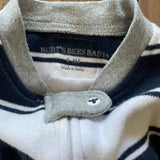 Navy Stripes Zip Up Pajama | Burt's Bees