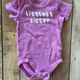 Littlest Sister Short Sleeve Onesie | Okie Dokie
