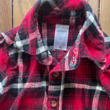Flannel Button Up | 6-9 mo | Carter's