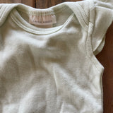 Light Blue Flutter Shoulder Short Sleeve Onesie | Laura Ashley