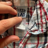 Plaid Button Up Onesie | 6-9 mo | Little Lad