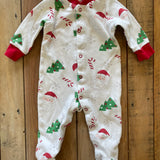 Winter Holiday Zip Up Pajama | 3-6 mo | Baby Starters