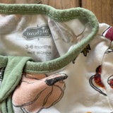 Pumpkin Spice Zip Up Pajama | 3-6 mo | Mudpie