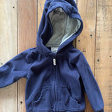 Fleece Zip Up Hoodie | 6-9 mo | Carter's