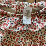 Ruffle Collar Flower Long Sleeve Onesie | Carter's