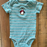 Stripe Penguin Onesie | 3-6 mo | Carter's