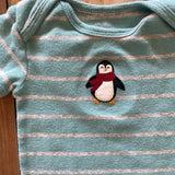 Stripe Penguin Onesie | 3-6 mo | Carter's