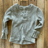 Grey Long Sleeve Henley | Primary