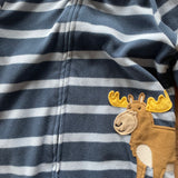 Fleece Moose Zip Up Pajama | 12-18 mo | Carter's